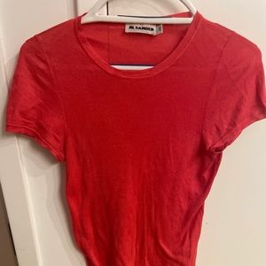 Jil sander womens tee shirt cotton size 40